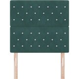  LED glava kreveta s LED trakama Tamnozelena 90 cm Baršun | shoptok.hr