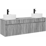  Set ormarića za kupaonicu 3 kom. Siva Sonoma 49 x 44,5 x 65 cm | shoptok.hr