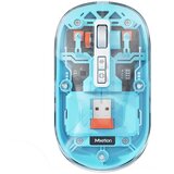 MeeTion BTM005BL bežični BT punjivi miš, 2.4GHZ, plavi