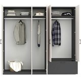 Mömax Garderobna Omara Mila, Kašmir, Antracit | Shoptok.si