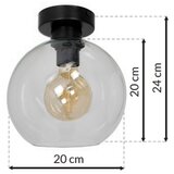  stropno svetlo sofia 1xE27/60W/230V prozirno | Eponuda.com