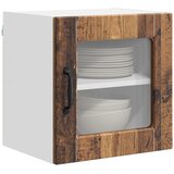  Zidni stakleni ormarić Staro drvo 40 x 31 x 40 cm | shoptok.hr