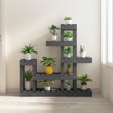 vidaXL Stojalo za rastline sivo 92x25x97 cm trdna borovina Cene
