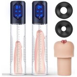 Paloqueth Automatic Digital Masturbator Penis Pump with Vagina Sleeve Skin Cene