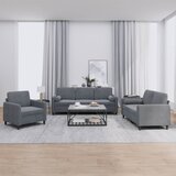 3-dijelni set sofa s jastucima tamnosivi baršunasti | shoptok.hr