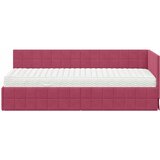  Kutni krevetni okvir s madracem 2 kom. Vinska crvena 80 x 200 cm | Shoptok.si