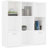  za knjige bijeli 98 x 30 x 98 cm od konstruiranog drva | shoptok.hr