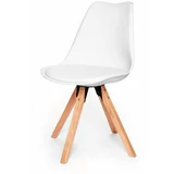 loomi.design Komplet 2 belih stolov z nogami iz bukovega lesa Eco