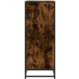 vidaXL Stojalo za čevlje dimljen hrast 48x38x97,5 cm inženirski les | Shoptok.si