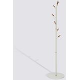 5five Stalak za kapute TALO 175,5x40 cm bela/braon | Eponuda.com