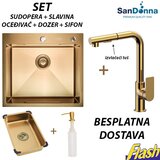  INOX Sudopera sa slavinom izvlačeći tuš (SET) - SanDonna - HD5550R | Eponuda.com