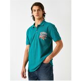 Koton Polo T-shirt - Turquoise - Fitted Cene