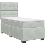  Boxspring krevet s madracem Svjetlosiva Jjedan Baršun | shoptok.hr