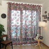 INF Zatemnitvena zavesa z žepom za palico - orhidejni cvetlični poliester Purple, (5000247242) | Shoptok.si