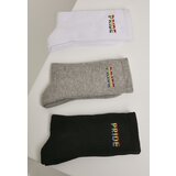 MT Accessoires Pride Socks 3-Pack wht/gry/blk Cene
