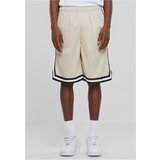 Urban Classics Men's Stripes Mesh Shorts - Beige/Black Cene