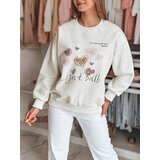 DStreet Bluza damska oversize z sercami PINKNOTE szara | shoptok.hr