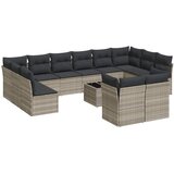  13-dijelni set vrtnih sofa poliratan s jastucima svijetlosivi | shoptok.hr