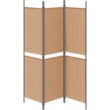  3-Panelni Pregradni Zid Bež 150 x 180 cm Tkanina | Eponuda.ba
