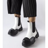 Gemre Black and white slip-on ankle boots Albany | shoptok.hr
