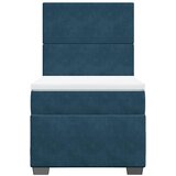 Box spring krevet s madracem plavi 90x190 cm baršunasti | Eponuda.com