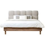 Bobochic Paris Svetlo siva oblazinjena zakonska postelja z letvenim dnom 160x200 cm Kumo – | Shoptok.si