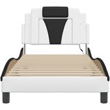  Okvir kreveta Viana s LED-om bez madraca bijelo-crni 80x200cm | shoptok.hr