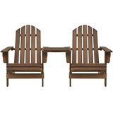  Vrtne stolice Adirondack sa stolićem od masivne jelovine smeđe | shoptok.hr