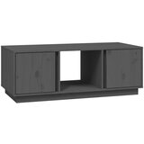 Maison Chic Klubska mizica - kavna mizica - Nizka mizica siva 110x50x40 cm trdna borovina, (21752959) Cene
