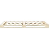  Okvir za krevet od paleta od masivne borovine 200 x 200 cm | Shoptok.si