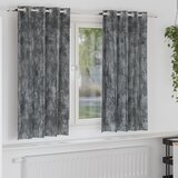 vidaXL Sive Svilene Zavjese 2 komada s očima 175x140 cm Cijene