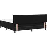 vidaXL Postelja boxspring z vzmetnico z vzmetnico Črna 180 x 200 cm, (5000128020) | Shoptok.si