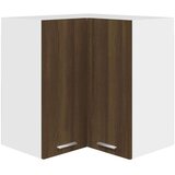 Viseći Viseča kotna omarica rjavi hrast 57x57x60 cm konstruiran les, (20716530) | Shoptok.si