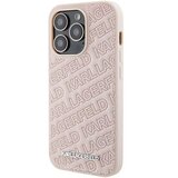  Originalna torbica KARL LAGERFELD Hardcase KLHCP15LPQKPMP za iPhone 15 Pro (prošiveni uzorak / roza) | shoptok.hr