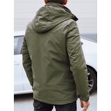 DStreet Kurtka męska przejściowa z kapturem zielona | shoptok.hr