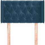  Uzglavlje s ušima tamnoplavo 83x16x78/88 cm baršunasto | shoptok.hr