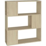 vidaXL ormarić za knjige / pregrada boja hrasta 80x24x94 cm od iverice | shoptok.hr