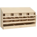  Gnijezdo za nesilice s 4 odjeljka 106x40x59 cm masivna borovina Cijene