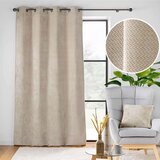 Douceur d intérieur Bež zavesa iz mikroflanele 140x240 cm Flanela – | Shoptok.si