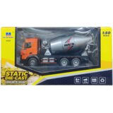  Metalni tovornjak mešalec za beton Huina 1:50 - siva/oranžna | Shoptok.si