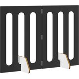 PREKLOPNA ogradica za kućne ljubimce 2 pcs Crni Hrast | Eponuda.com
