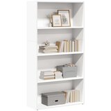 vidaXL Knjižna omara bela 80x30x152 cm inženirski les | Shoptok.si