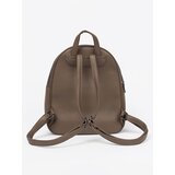 Shelvt Dark beige women's eco leather backpack | ePonuda.com