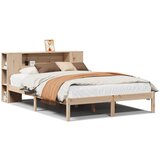 vidaXL Knjižna postelja brez vzmetnice 140x190 cm trdna borovina Cene
