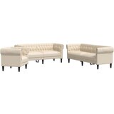 vidaXL 3-dijelni set sofa krem od mikrovlakana | shoptok.hr