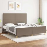  Posteljni okvir z vzglavjem taupe 180x200 cm blago, (20794763) Cene