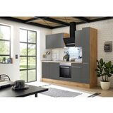 RESPEKTA Kuhinjski Blok Premium Marleen 250cm, Siva, Barva Hrasta | Shoptok.si
