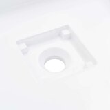 vidaXL Umivalnik 50x50x12,3 cm liti mineral/marmor bel | Shoptok.si