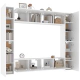  8-dijelni set TV ormarića bijeliod konstruiranog drva | shoptok.hr