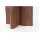 White Label Okrogla jedilna miza v orehovem dekorju ø 120 cm Laurent – | Shoptok.si